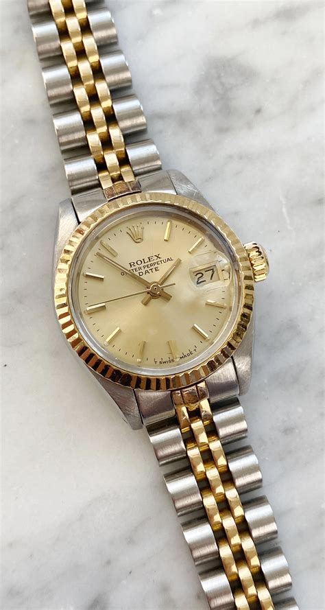 rolex lady datejust steel&gold